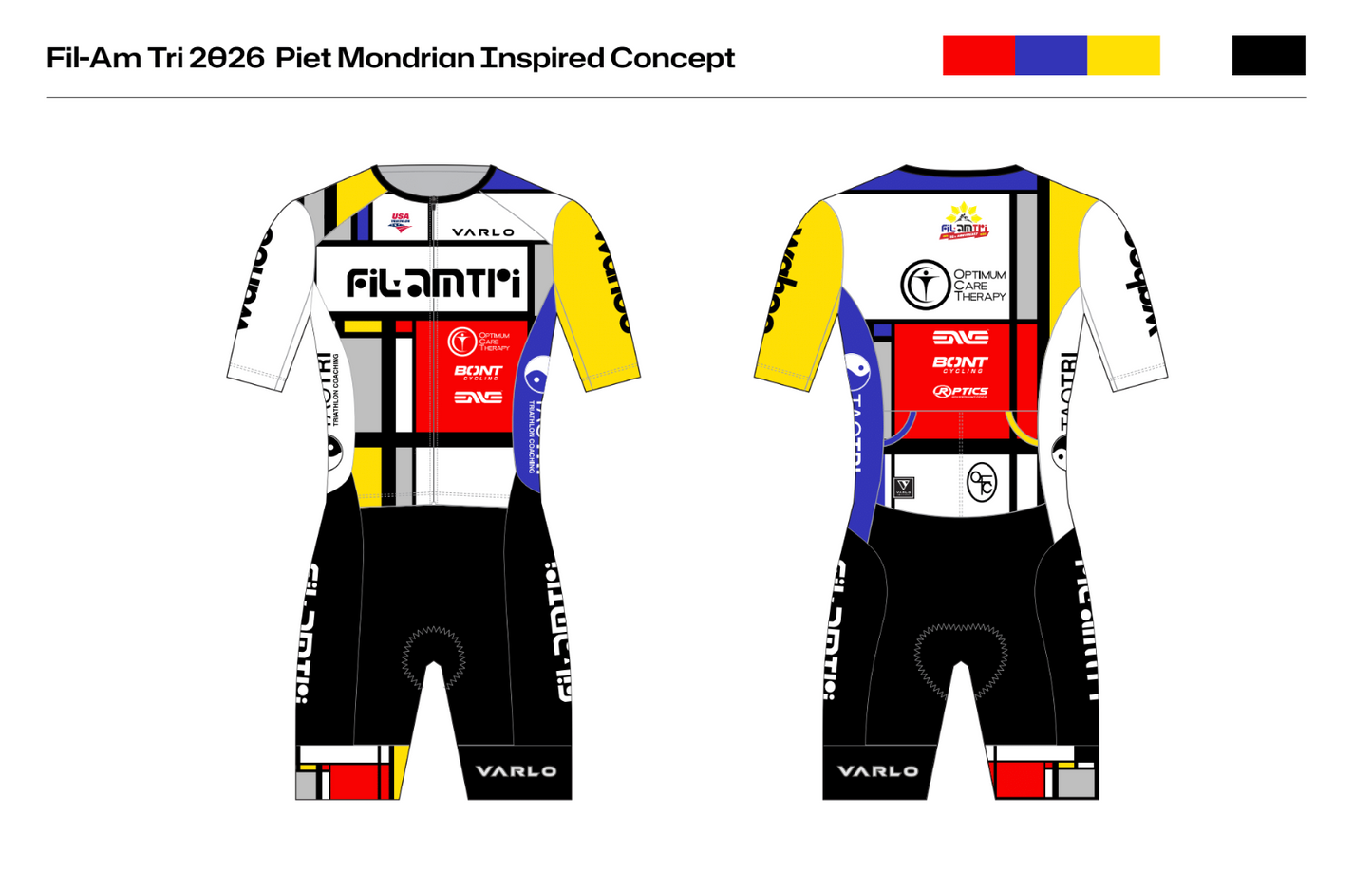 2026 Piet Mondrian Triathlon Kit and Apparel (Read Description on how to order)